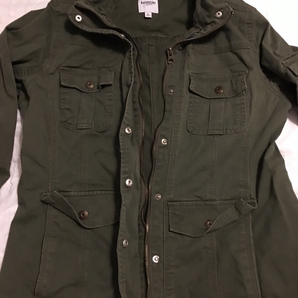 Olive green women’s size large jacket - Picture 4 of 4